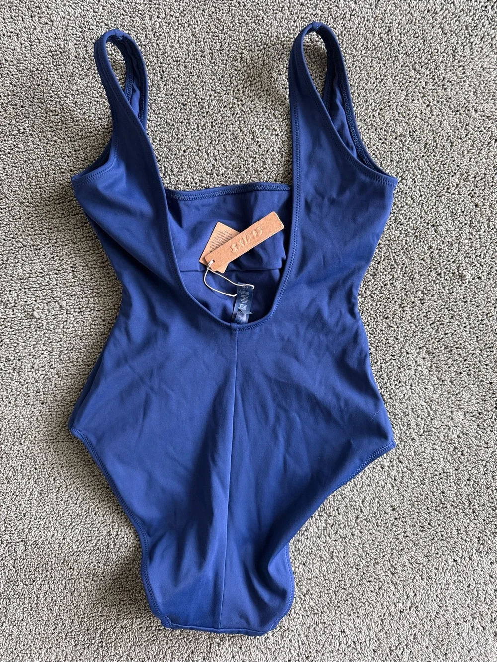 SKIMS Ocean Blue Scoop One-Piece Swimsuit